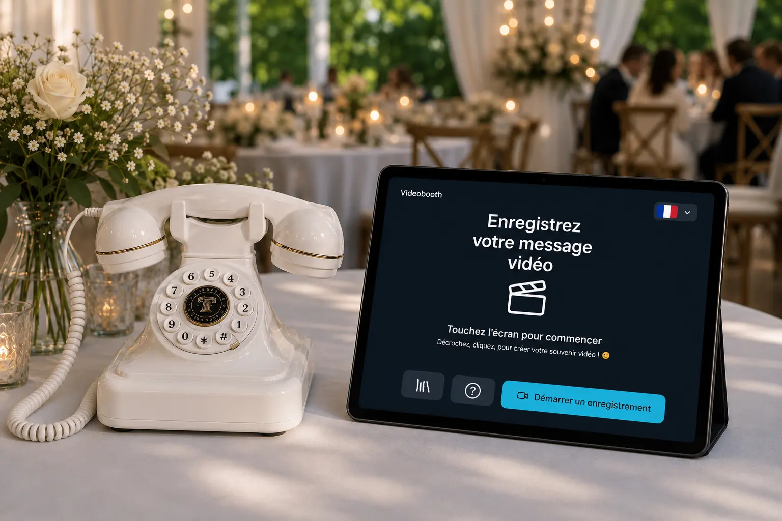 Vidéobooth pour capturer des souvenirs vidéo lors d’une soirée